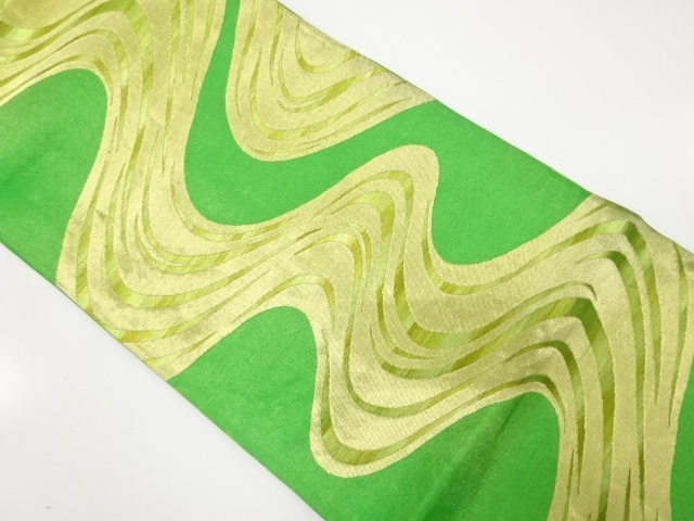 JAPANESE KIMONO / ANTIQUE FUKURO OBI / SILK / WOVEN STREAM